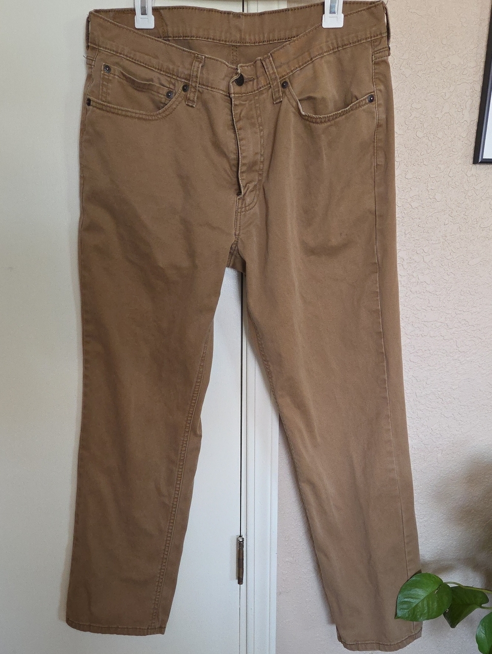 Men's Levi's Slim Straight Jeans in Brown 34 X 32